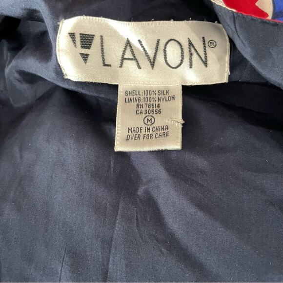 Lavon Vintage World Flag Print Silk Jacket | Multicolor | Size Medium - Picture 3 of 8